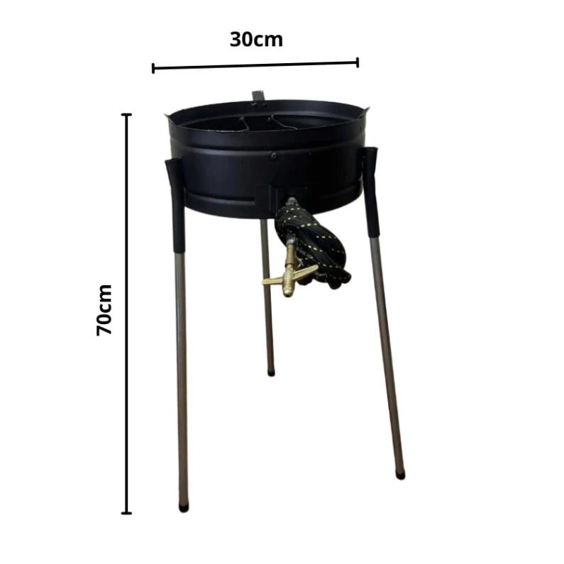 Fogão Fogareiro Á Gás com Disco De Arado Tacho Ideal Para Pesca E Camping